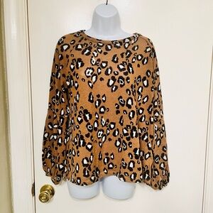 Leopard Print Women's Top